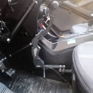 Εγκατάσταση Μοχλού πέδησης στο πάτωμα PUSH και Χειροκίνητου γκαζιού με τον αντίχειρα SATELLITE σε Buggy C Force 2020 6 Push brake buggy C force 02